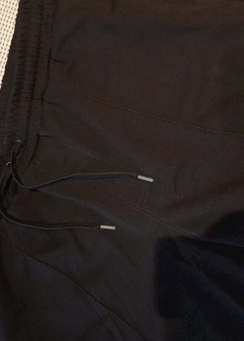 Erkek Siyah Fermuarlı Bol Kesim Eşofman Altı - Görsel 3