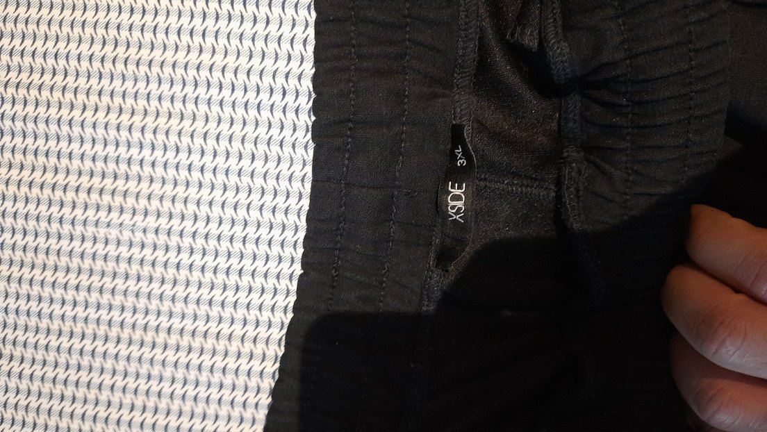 Erkek Siyah Fermuarlı Bol Kesim Eşofman Altı - Görsel 4