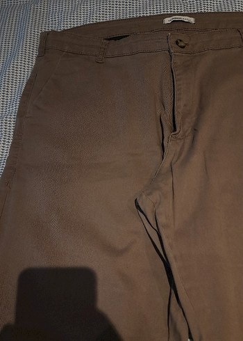 LCW Erkek Kahverengi Keten Pantolon - Görsel 4