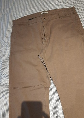 LCW Erkek Kahverengi Keten Pantolon - Görsel 5