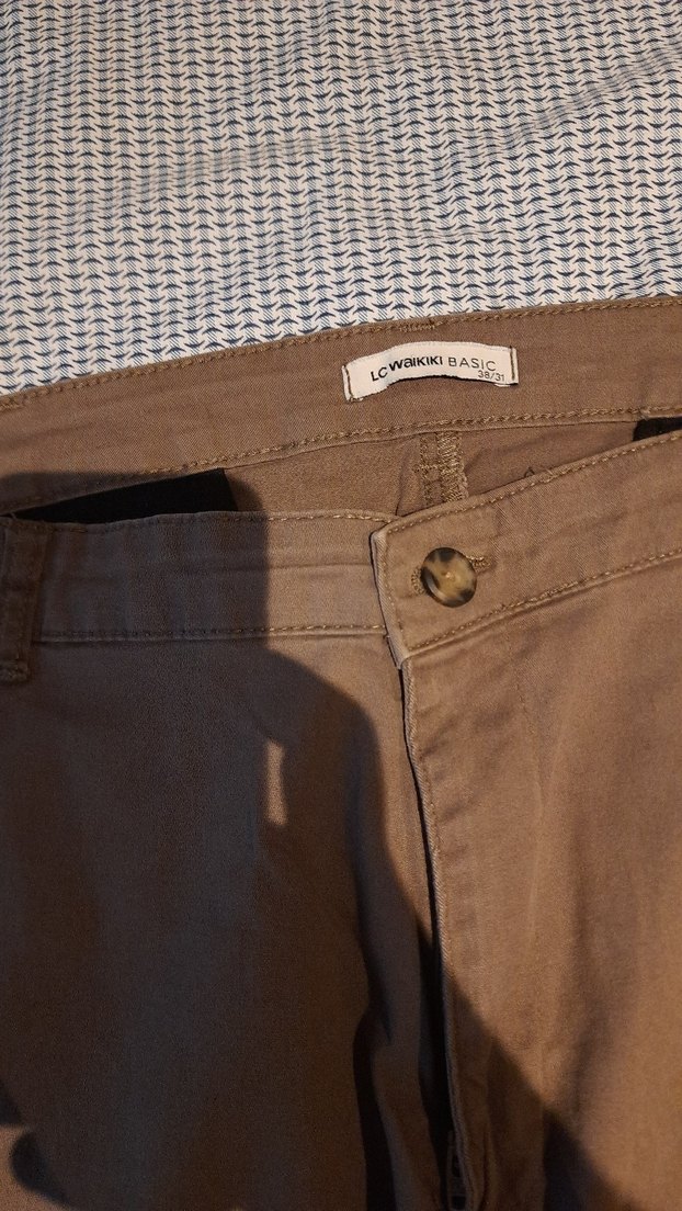 LCW Erkek Kahverengi Keten Pantolon - Görsel 3