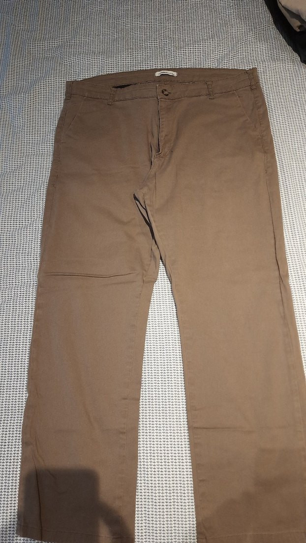 LCW Erkek Kahverengi Keten Pantolon - Görsel 2