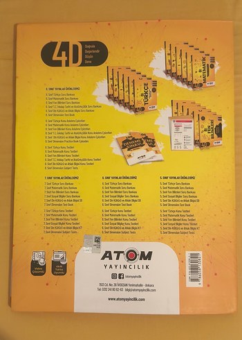 8. Sınıf Türkçe Soru Bankası 4D - Atom Yayıncılık - Görsel 2