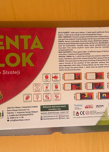 Renkli Ahşap Eğitici Blok Oyunu - Görsel 2