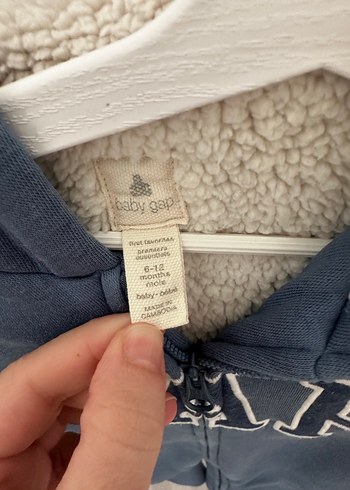 GAP Bebek Kapüşonlu Fermuarlı Tulum - Görsel 2