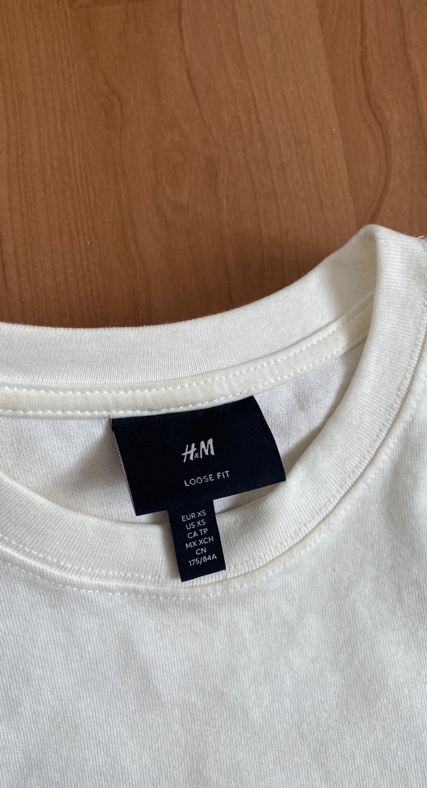 Beyaz Baskılı h&m Tişört same sh**t different day - Görsel 3