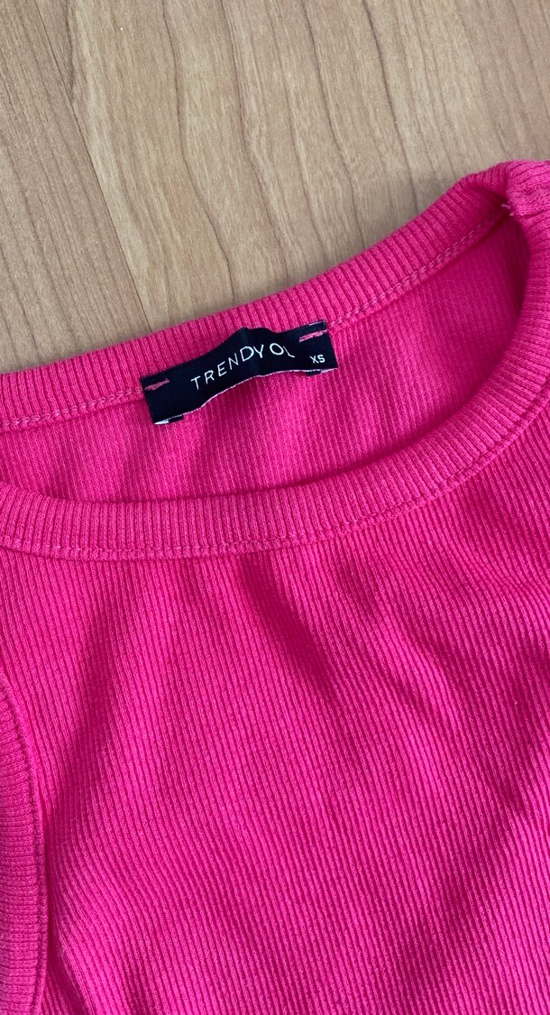 Pembe Kolsuz Midi Elbise - Görsel 2