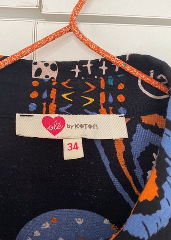 Renkli Desenli Bohem Kadın Gömlek - Görsel 2