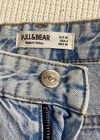 36 Beden Kadın Pastel Renkli Regular Fit Midi Denim Pantolon