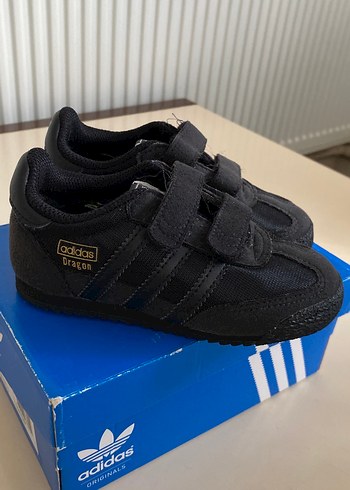 Adidas Erkek Çocuk Siyah Cırt Cırtlı Spor Ayakkabı