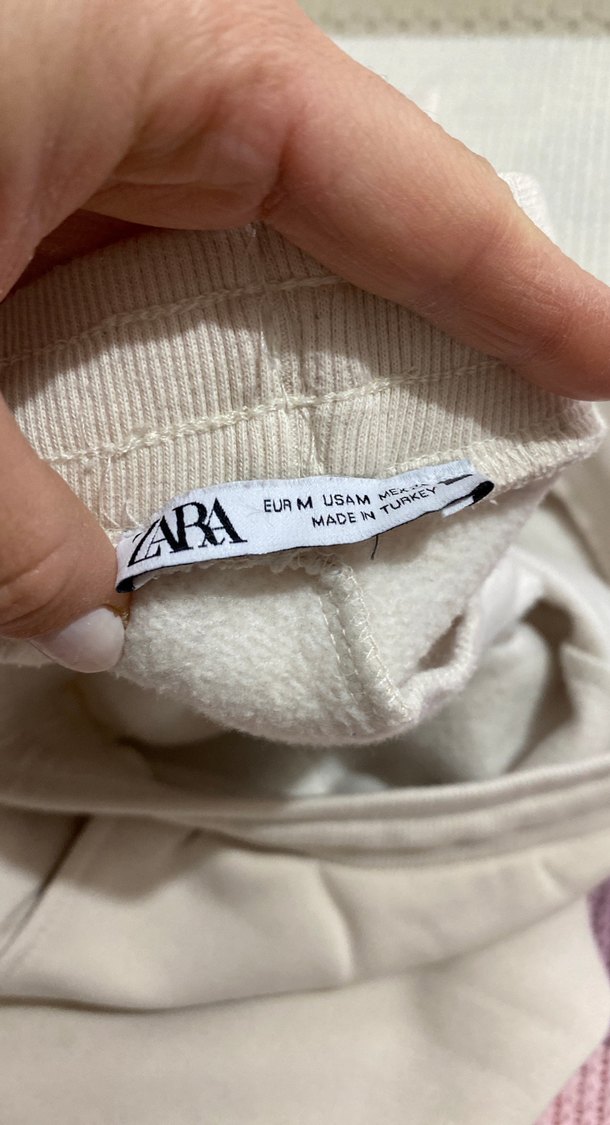 Kadın Beyaz Örme Pamuklu Rahat Eşofman - Görsel 3