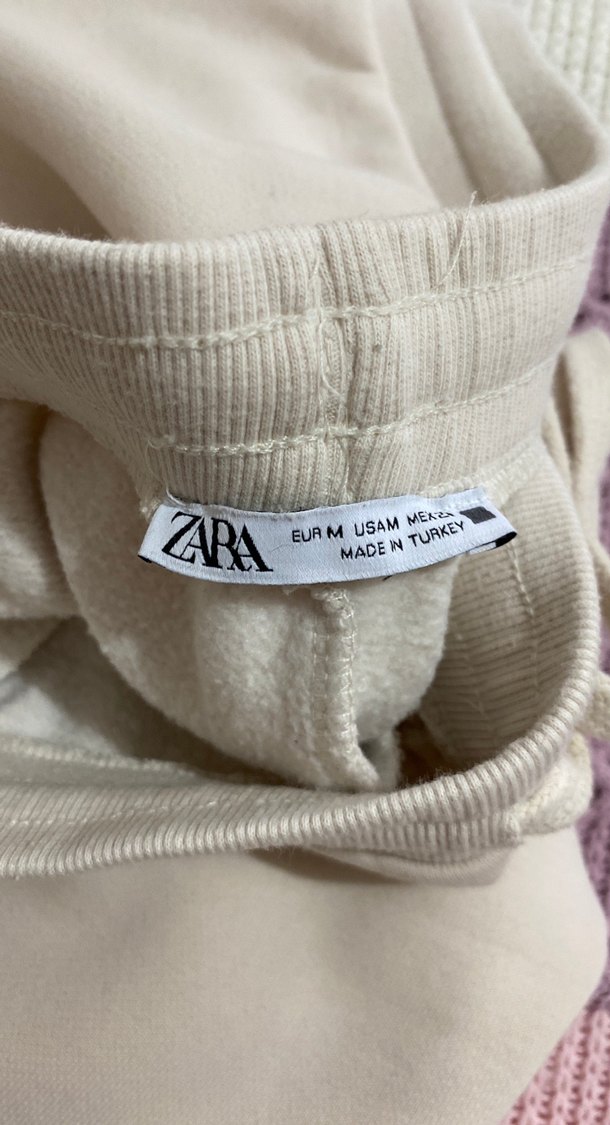 Kadın Beyaz Örme Pamuklu Rahat Eşofman - Görsel 2