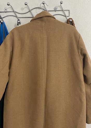 Bej Midi Kadın Yün Kaban - Görsel 3