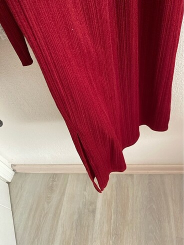 s Beden bordo Renk Bershka elbise