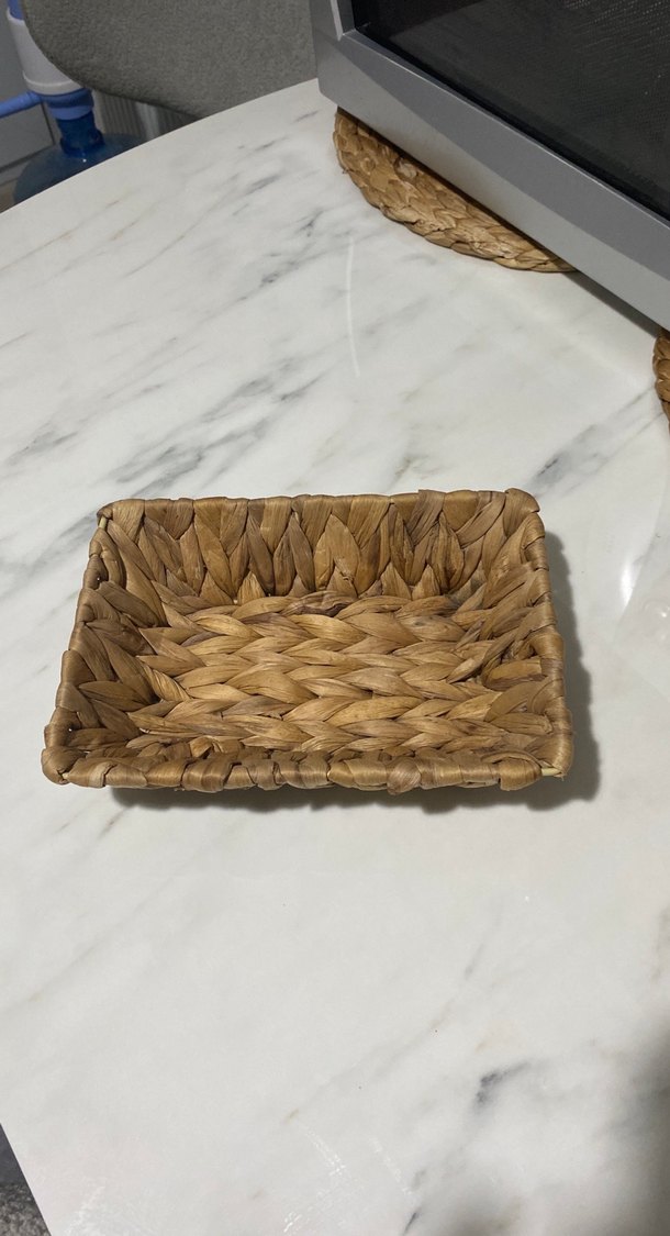 Bej Hasır Saklama Sepeti Seti - Görsel 4