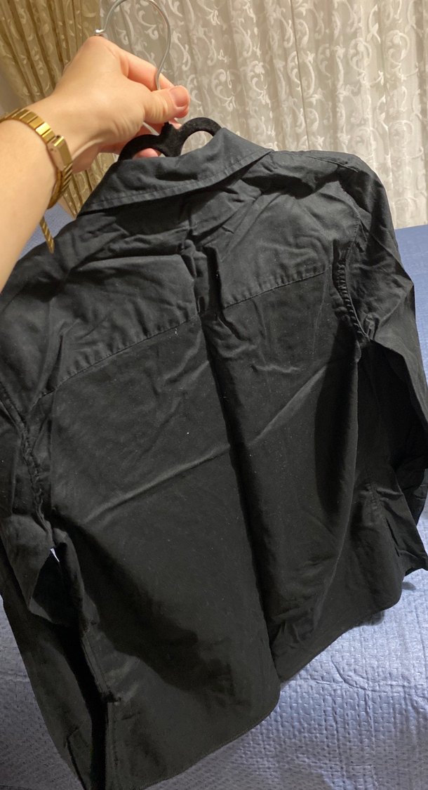 Düğmeli Siyah Kadın Ceket - Görsel 3