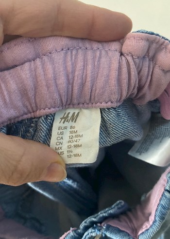 Nakışlı Renkli Mavi Kot Pantolon - Görsel 3