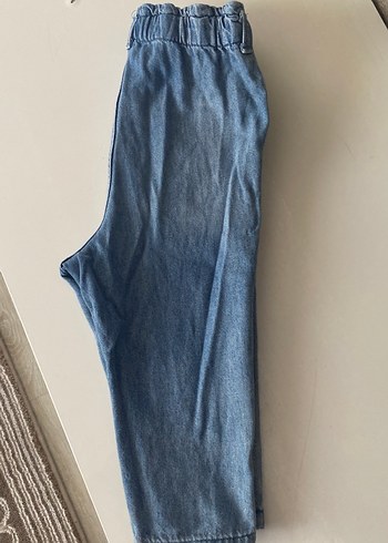 Nakışlı Renkli Mavi Kot Pantolon - Görsel 4