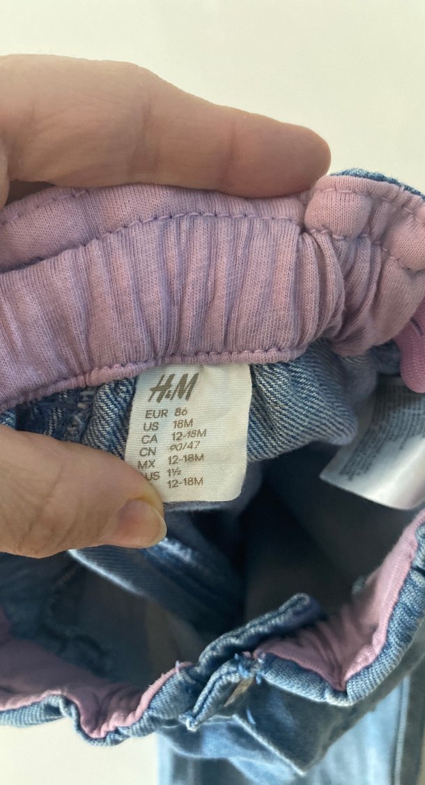 Nakışlı Renkli Mavi Kot Pantolon - Görsel 3