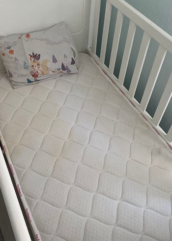 Beyaz Pastel Bebek Beşiği - Görsel 3