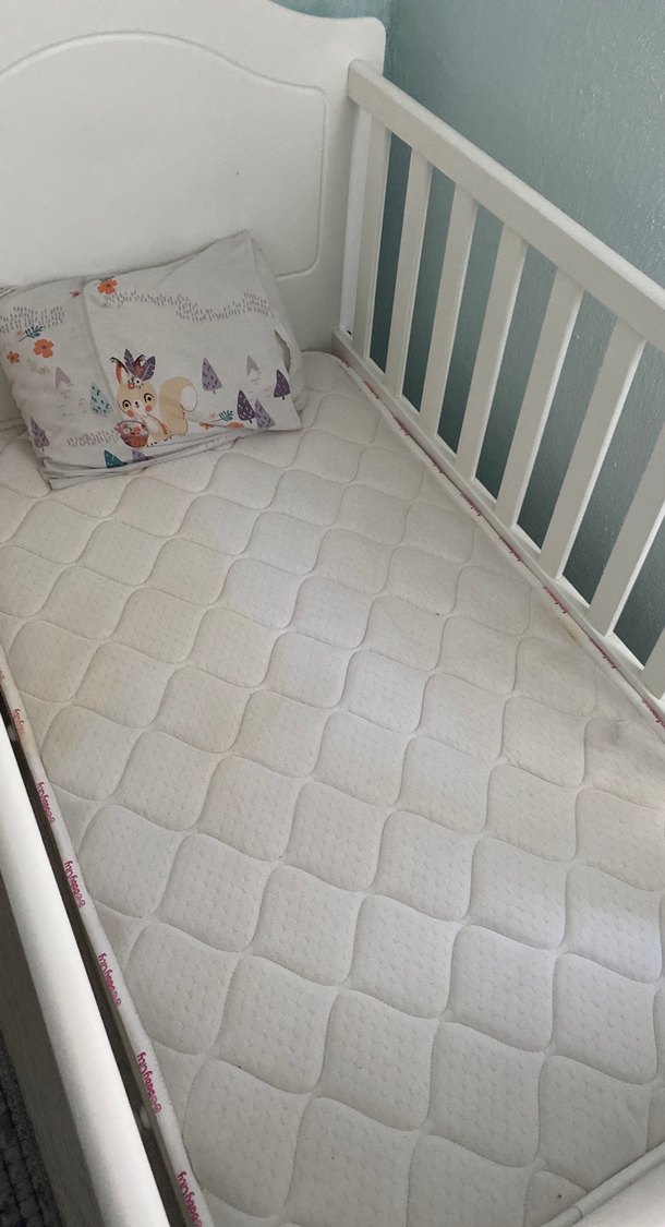 Beyaz Pastel Bebek Beşiği - Görsel 3