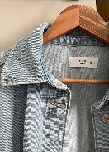 Kısa Kollu Oversize Denim Ceket - Görsel 4