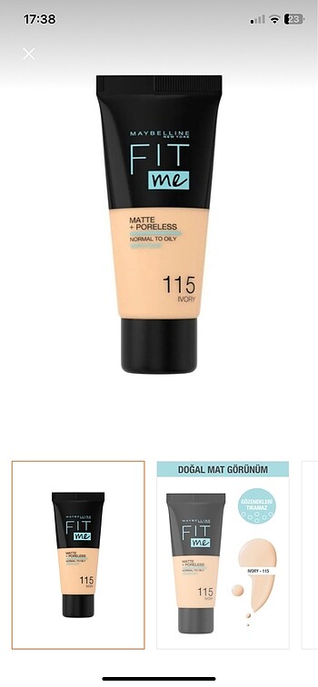 Maybelline Fit me 115