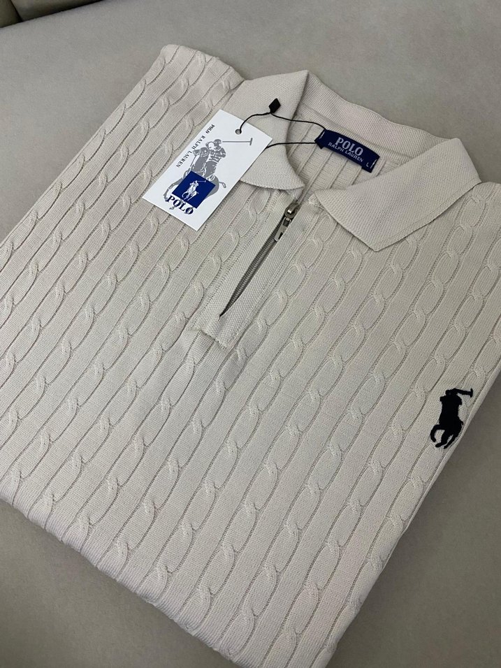 Bej Erkek Uzun  Kollu Triko Kazak - Görsel 2