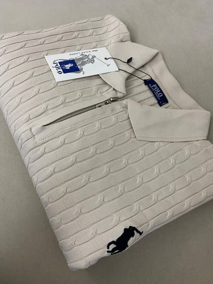 Bej Erkek Uzun  Kollu Triko Kazak - Görsel 3