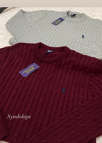 Bordo Erkek Triko Bisiklet Yaka Kazak - Görsel 3