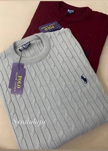 Bordo Erkek Triko Bisiklet Yaka Kazak - Görsel 2