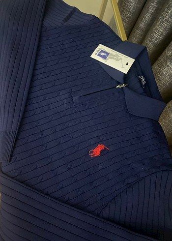 Lacivert Örgü Erkek Kazak - Görsel 3