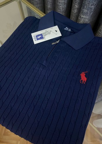 Lacivert Örgü Erkek Kazak - Görsel 2