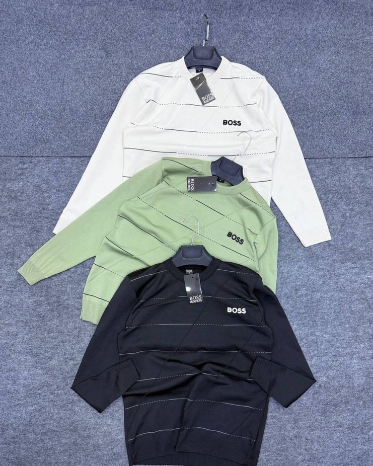 HUGO BOSS Beyaz Erkek Sweatshirt ORİJİNAL KAREKODLU ÜRÜN - Görsel 4