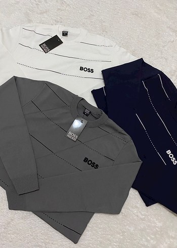 BOSS Erkek Lacivert Sweatshirt orjinal etiketli - Görsel 4