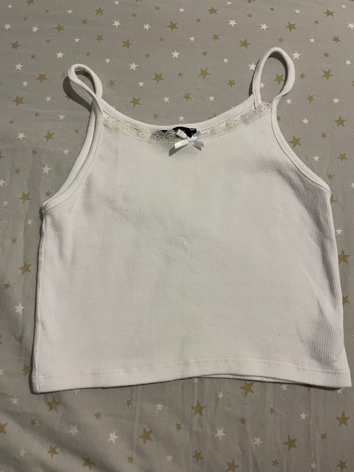 y2k lolita dantelli crop - Görsel 2