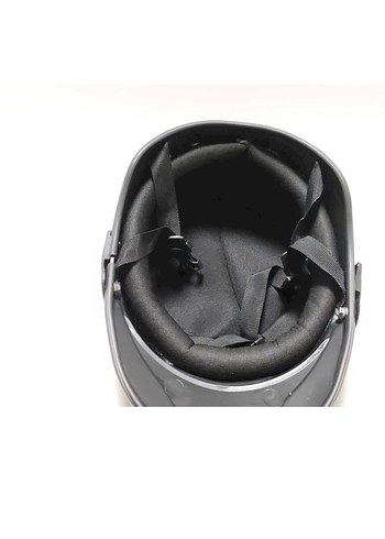 Siyah Minimalist Biker Motosiklet Kaskı - Görsel 5