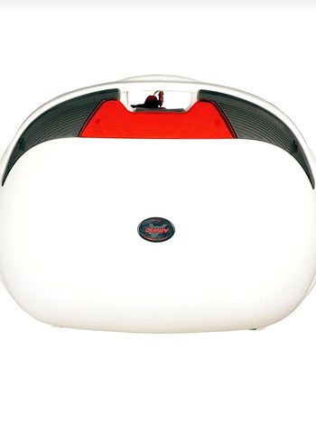 Beyaz Minimalist Motosiklet Bagajı - Görsel 3