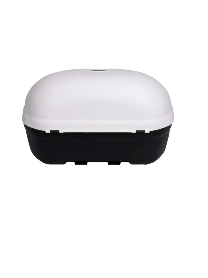 Beyaz Minimalist Motosiklet Bagajı - Görsel 5