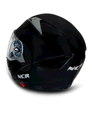 Parlak Siyah NCR Motosiklet Kaskı - Görsel 2