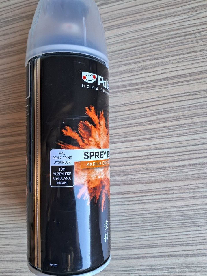 Polisan Akrilik Sprey Boya Siyah mat - Görsel 5