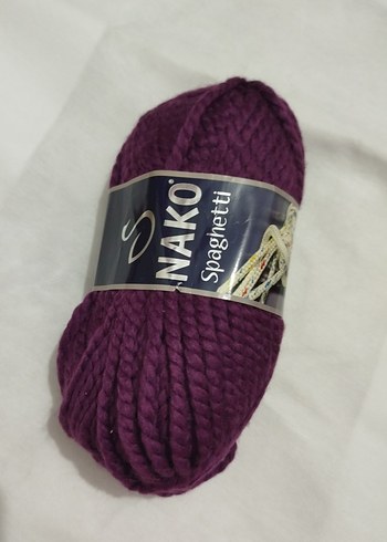 Nako Spaghetti Kalın İp Mor Renk - Görsel 2