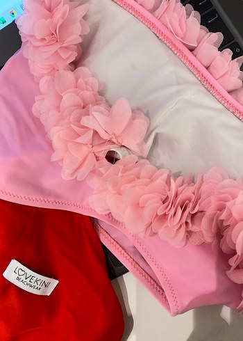 Gül detaylı mayokini - Görsel 2