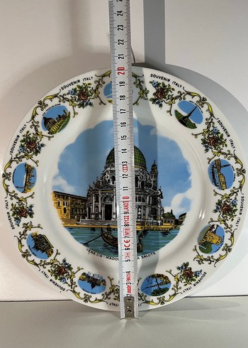 Beyaz İtalya Hatıra Dekoratif Tabak - Görsel 4