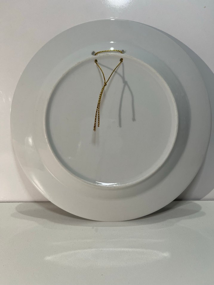 Beyaz İtalya Hatıra Dekoratif Tabak - Görsel 2