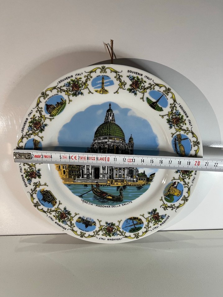 Beyaz İtalya Hatıra Dekoratif Tabak - Görsel 5