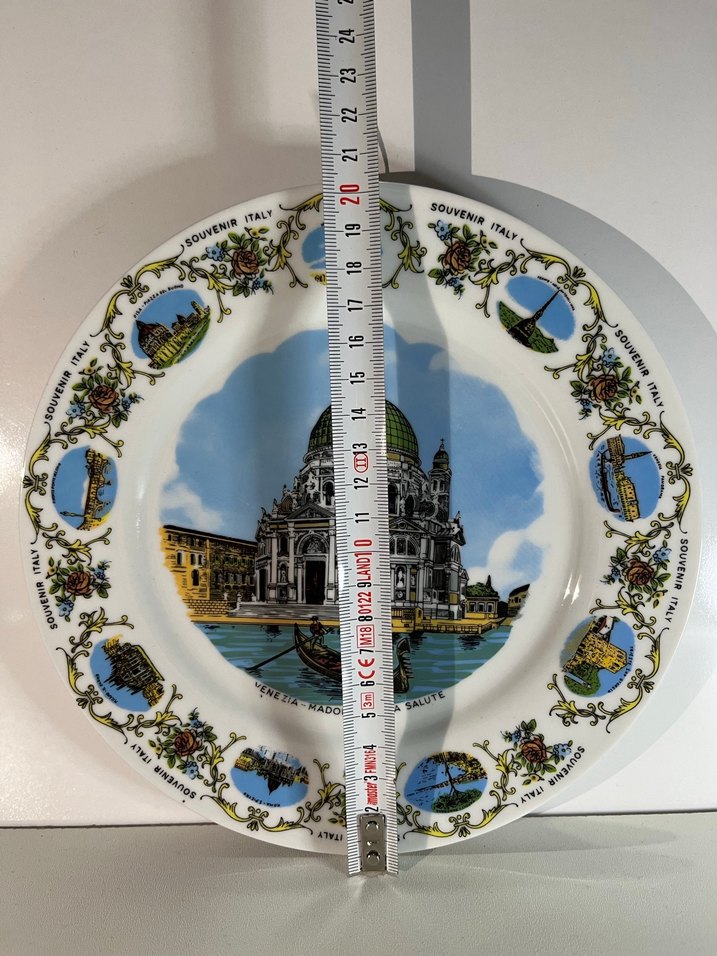 Beyaz İtalya Hatıra Dekoratif Tabak - Görsel 4