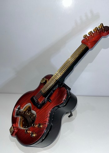 Siyah Gitar Şeklinde Müzik Kutusu - Görsel 4