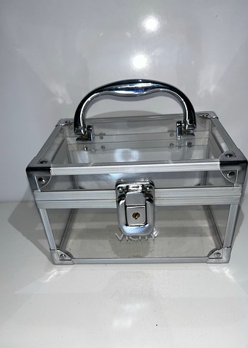 Şeffaf Beyaz Makyaj Düzenleyici Kutusu - Görsel 8