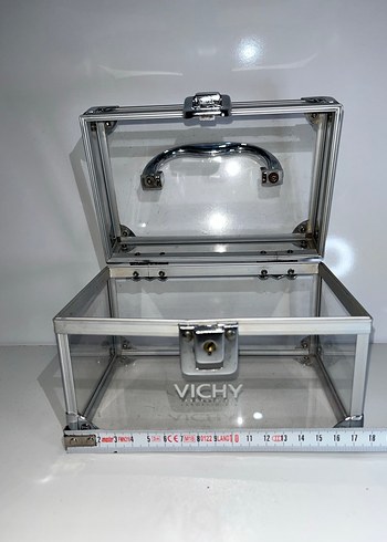 Şeffaf Beyaz Makyaj Düzenleyici Kutusu - Görsel 4